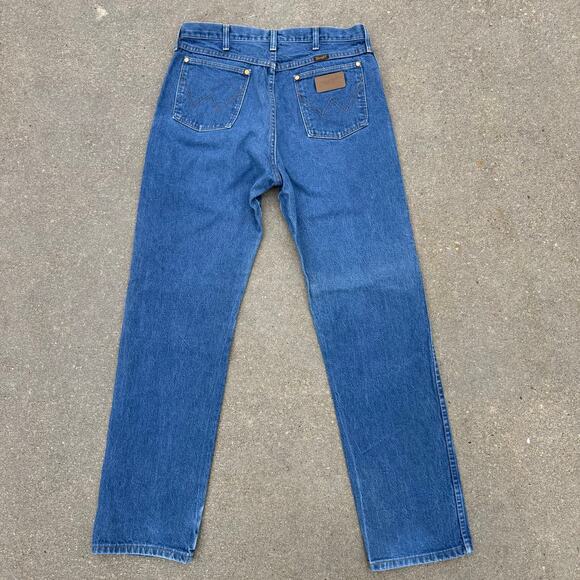 34x34 Vintage 90s Wrangler 13MWZ Original Fit Cowboy Cut Jeans Made in USA - Picture 2 of 7